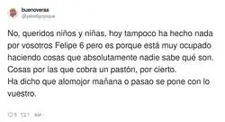 Ah s&iacute;, el famoso "est&aacute; ocupado haciendo cosas" que nadie ve pero todos respetamos
