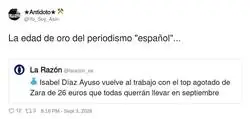 Cuando el periodismo espa&ntilde;ol se reduce a vigilar el armario de Ayuso