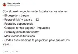 El programa electoral m&aacute;s realista que ver&aacute;s en tu vida