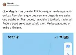 Mi iPhone haciendo el Camino de Santiago sin m&iacute;