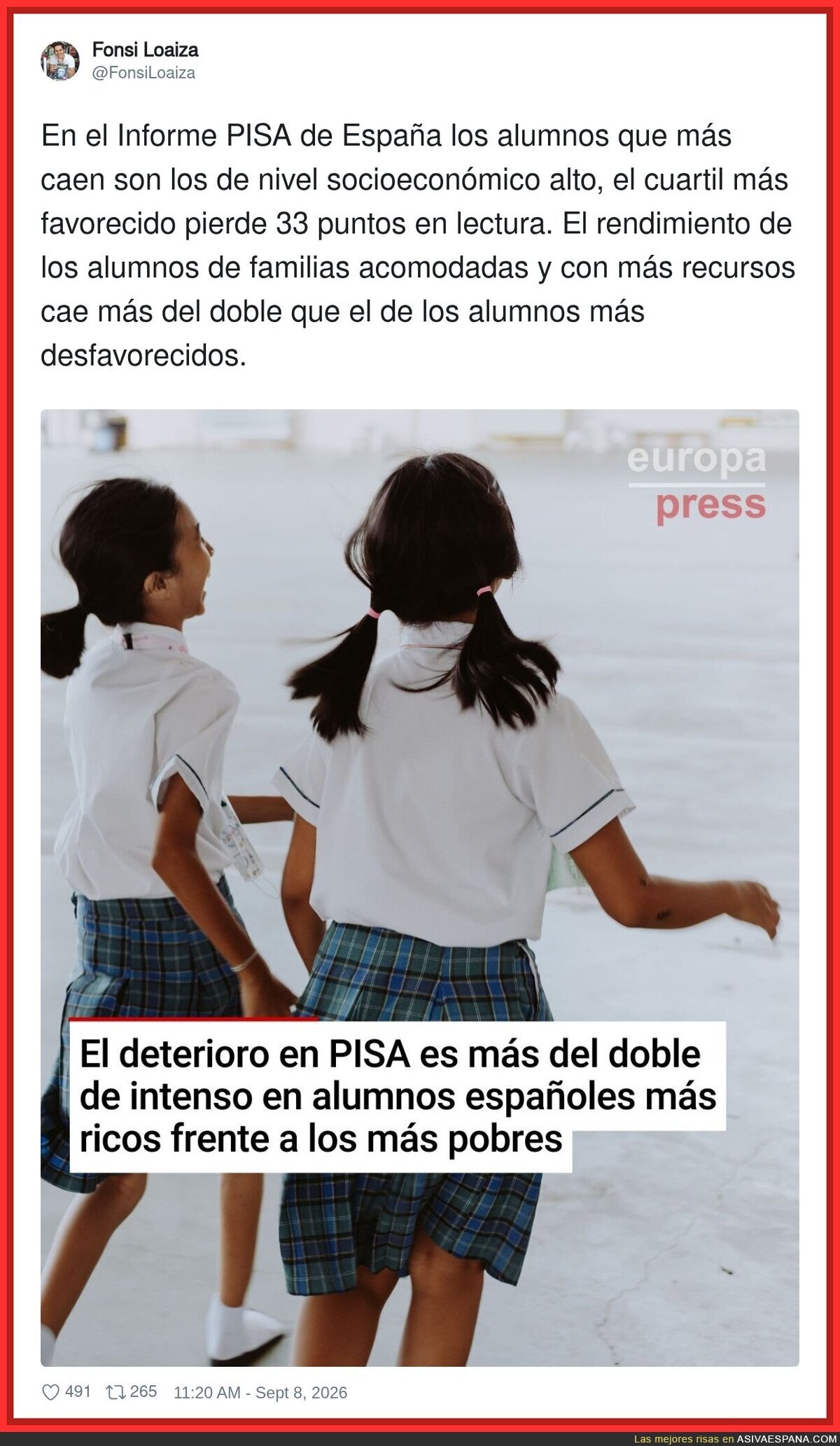 Vaya sorpresa, resulta que tener pasta sí ayuda aunque seas un tolai en los estudios