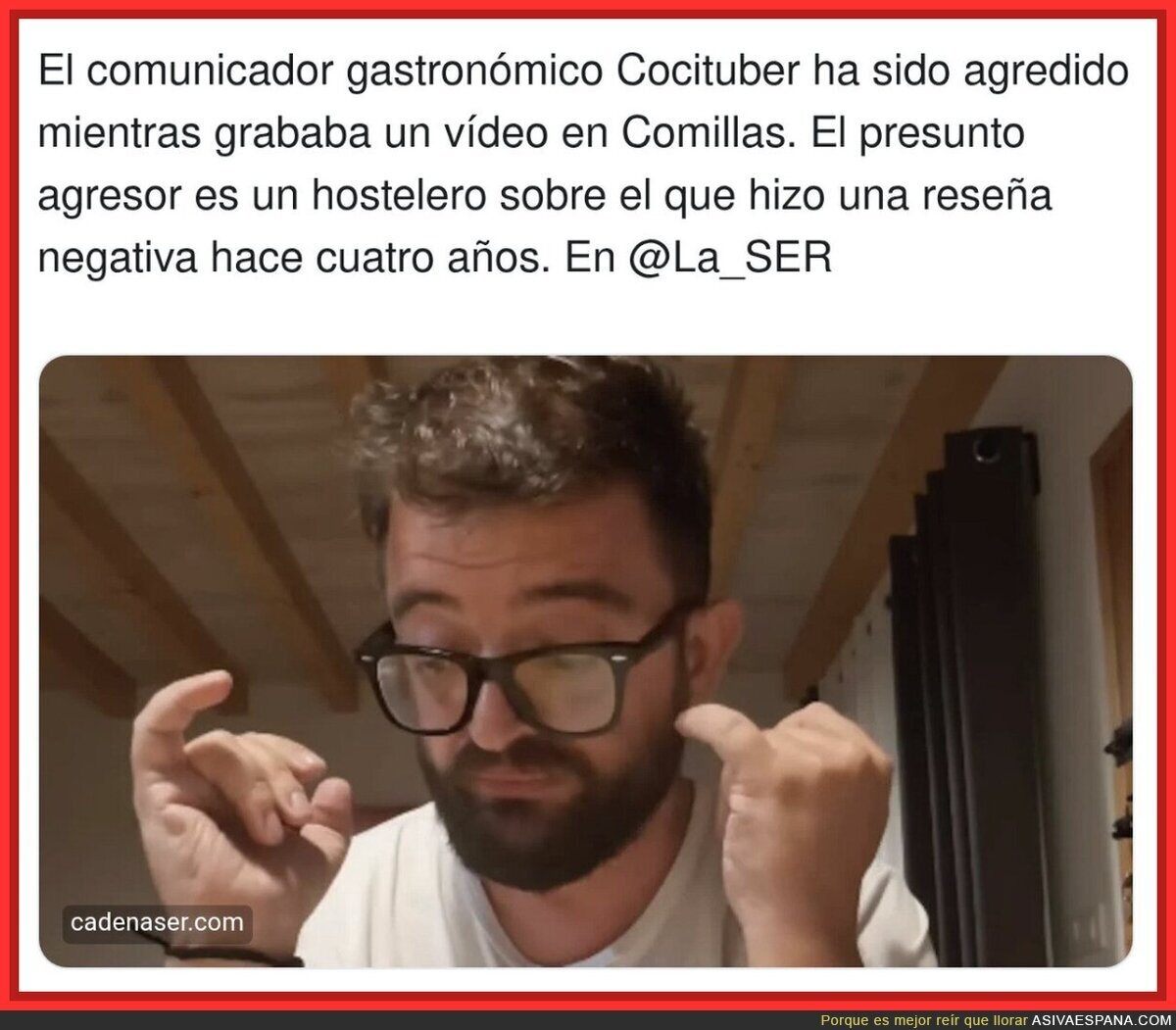 Los influencers de comida van a empezar a pillar lo que no est&aacute; escrito