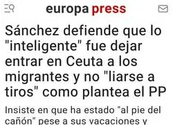 Recordemos que P.S. est&aacute; reconociendo que lo inteligente fue dejar entrar a decenas de miles de personas que se dedicaron a asaltar negocios, intentar entrar en casas, violar, atracar, agredir a polic&iacute;as y hacer que la gente no pudiera salir de sus casa