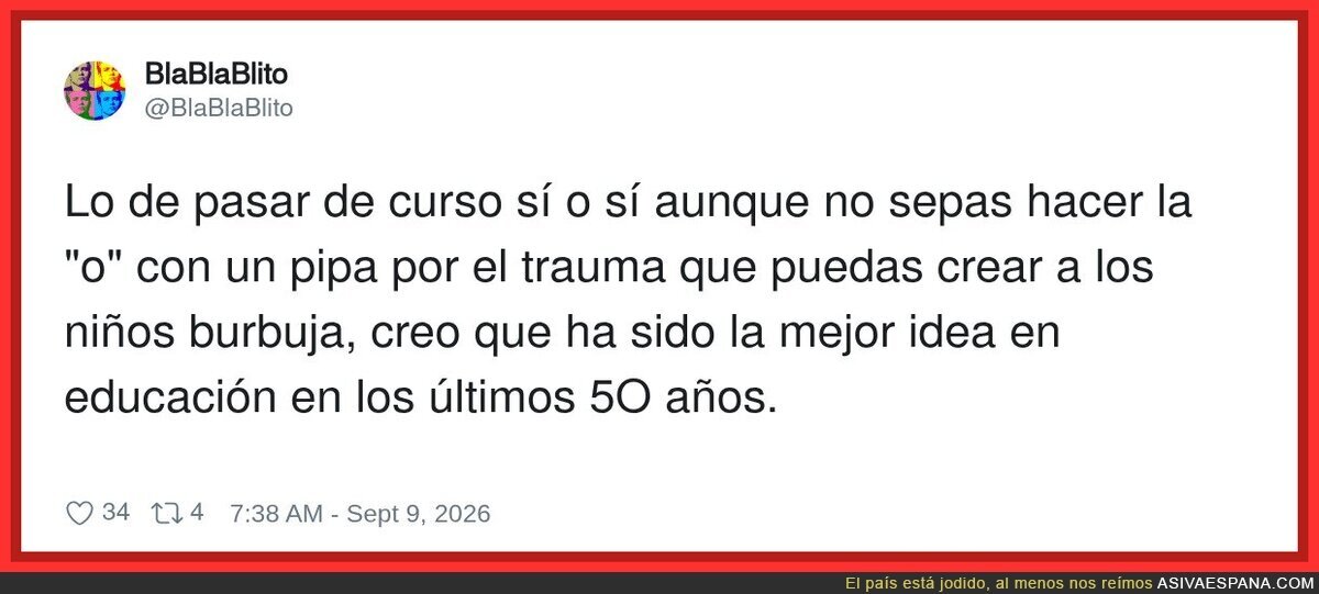 La cosa ha salido regular