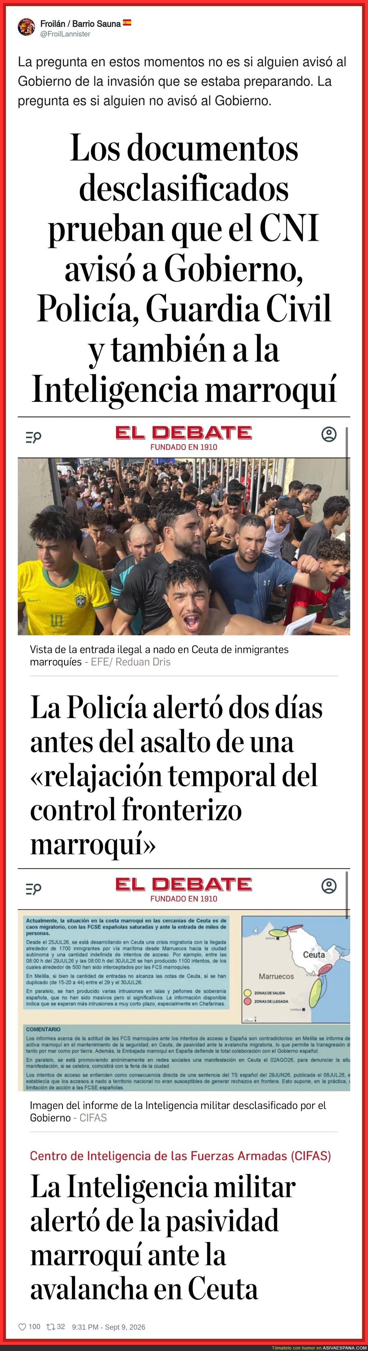 B&aacute;sicamente, todo el mundo sab&iacute;a que iba a pasar menos el que ten&iacute;a que saberlo