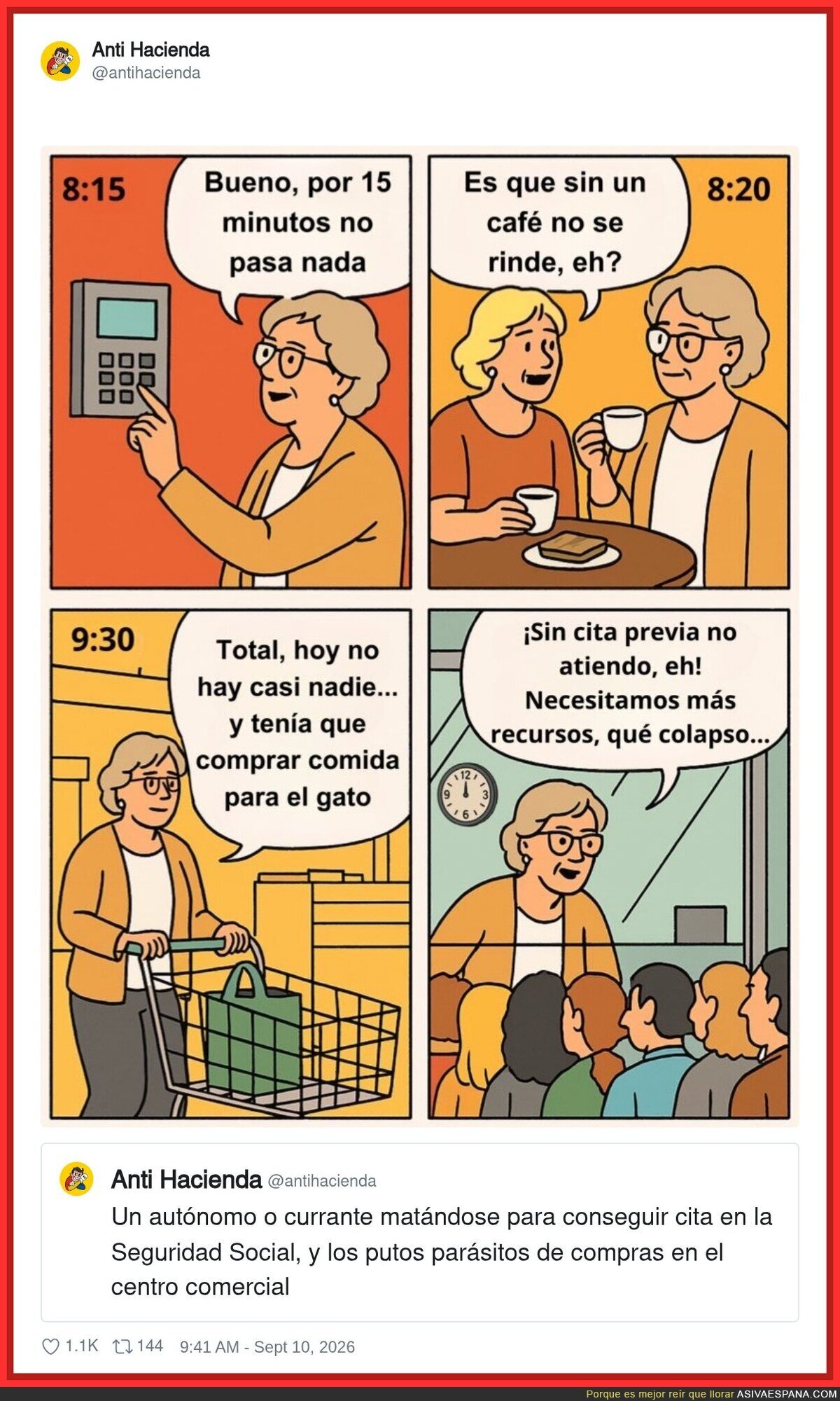 La Seguridad Social: donde tu tiempo vale menos que el caf&eacute; de las 8:20