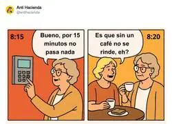 La Seguridad Social: donde tu tiempo vale menos que el caf&eacute; de las 8:20