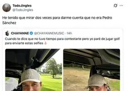 Cuando dices que no tienes tiempo pero resulta que s&iacute; tienes para las selfies en el campo de golf