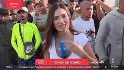 Un inmigrante en Ceuta le toca el trasero a una reportera de RTVE