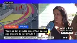 Vecinos del circuito de F&oacute;rmula 1 en Madrid expresan sus quejas: