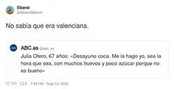 &iquest;Un desayuno un poco fuerte, no Julia?