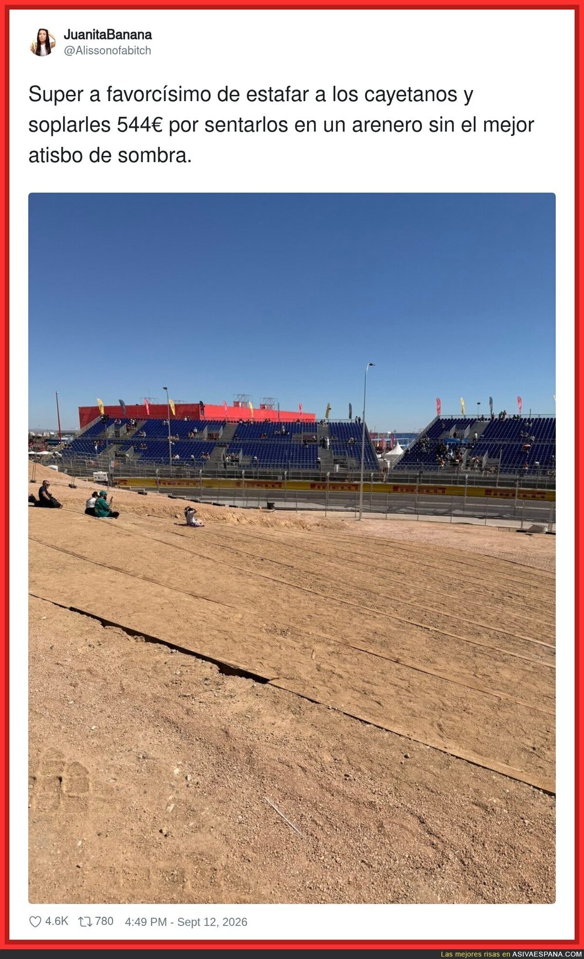 Qu&eacute; triste se ve la F1 en Madrid