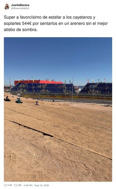 Qu&eacute; triste se ve la F1 en Madrid