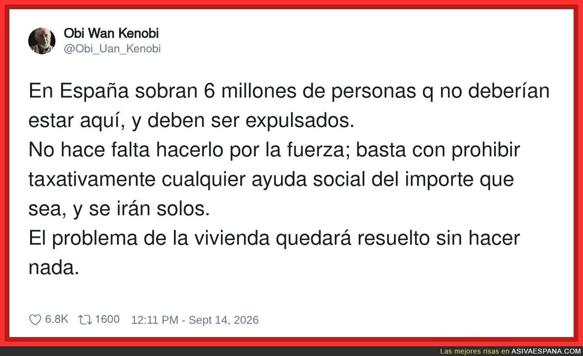 Sin paguitas la gente se ir&iacute;a por su propio pie, no hace falta expulsar