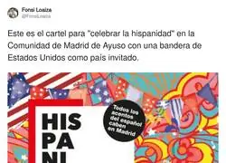 Celebrar la hispanidad con la bandera de Estados Unidos es como ir a un concierto de Rosal&iacute;a y pedir que toquen a los Beatles