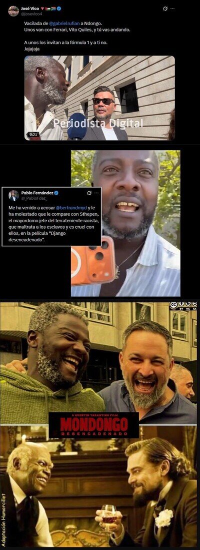 Mondongo ansioso por acosar a Gabriel Rufián y a Pablo Fernández sólo para recibir dos troleos épicos