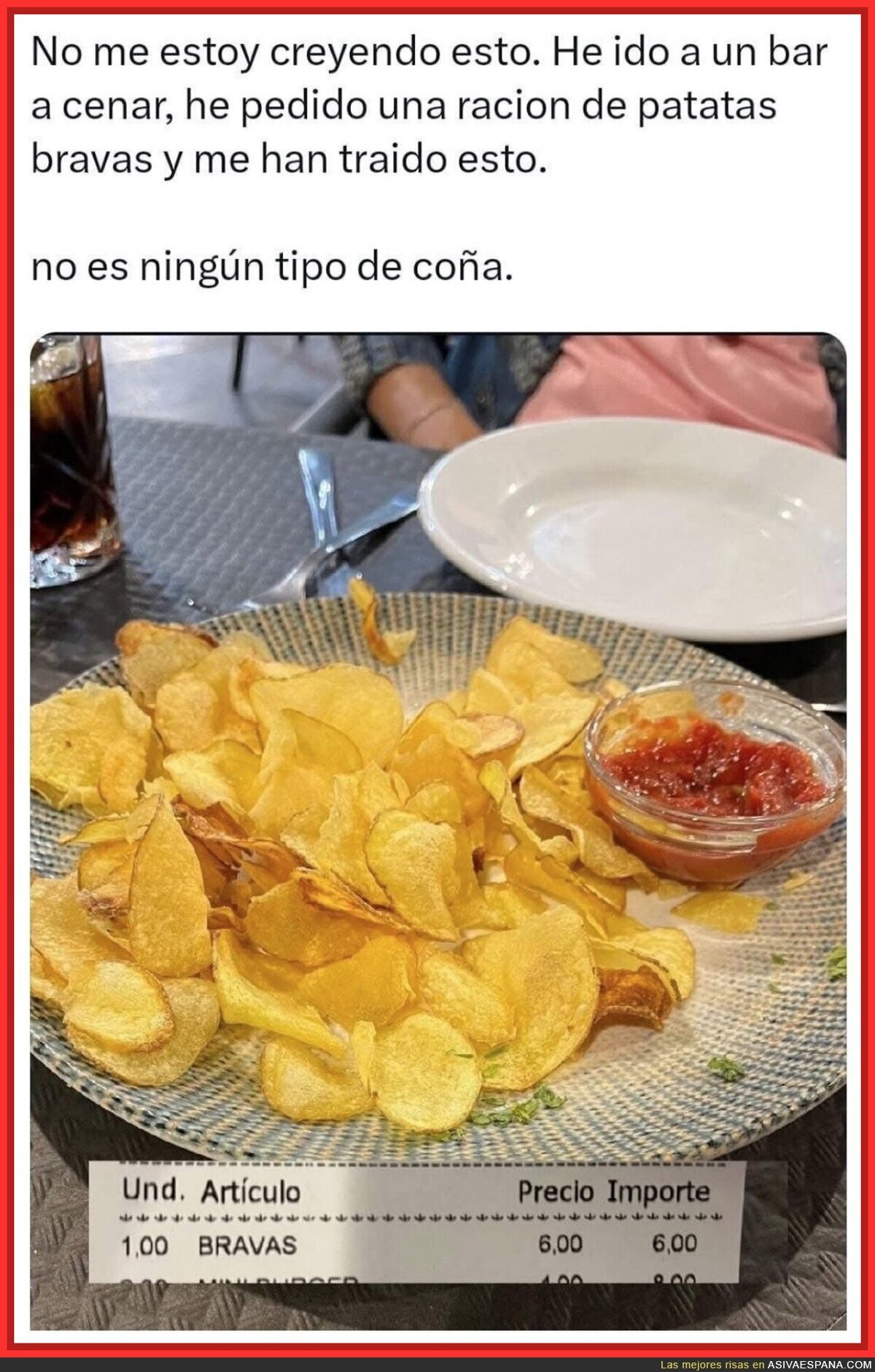 Me traen eso y les escupo en la cara