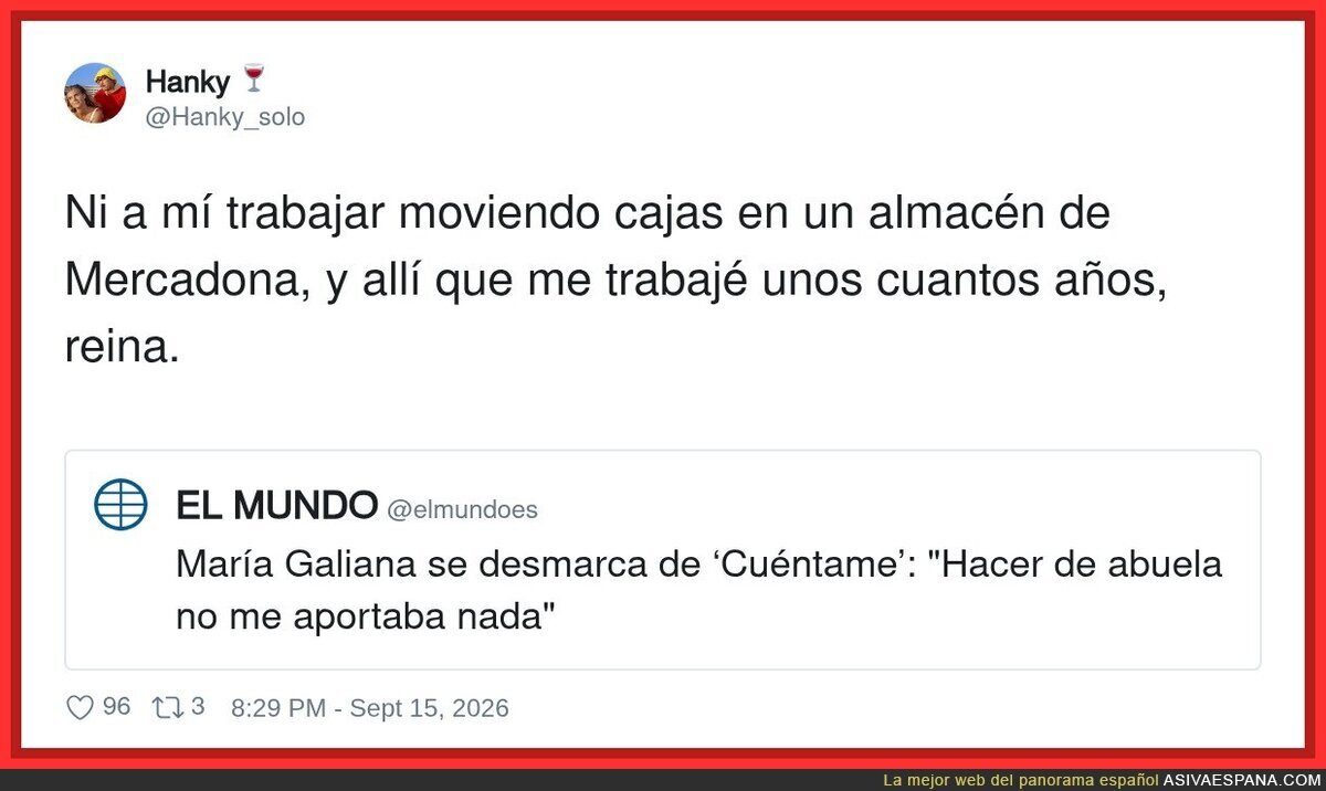 De algo hay que trabajar, Mar&iacute;a