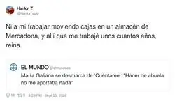 De algo hay que trabajar, Mar&iacute;a