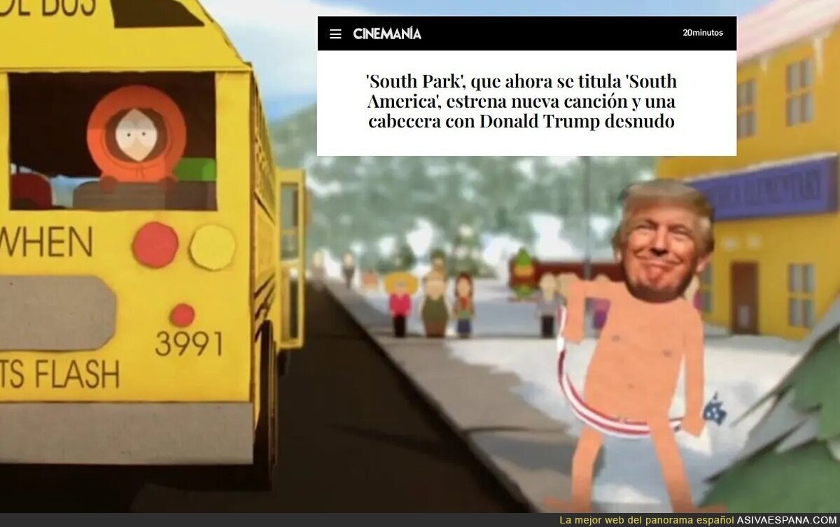 South Park ahora se llama South Am&eacute;rica y Trump aparece en pelotas