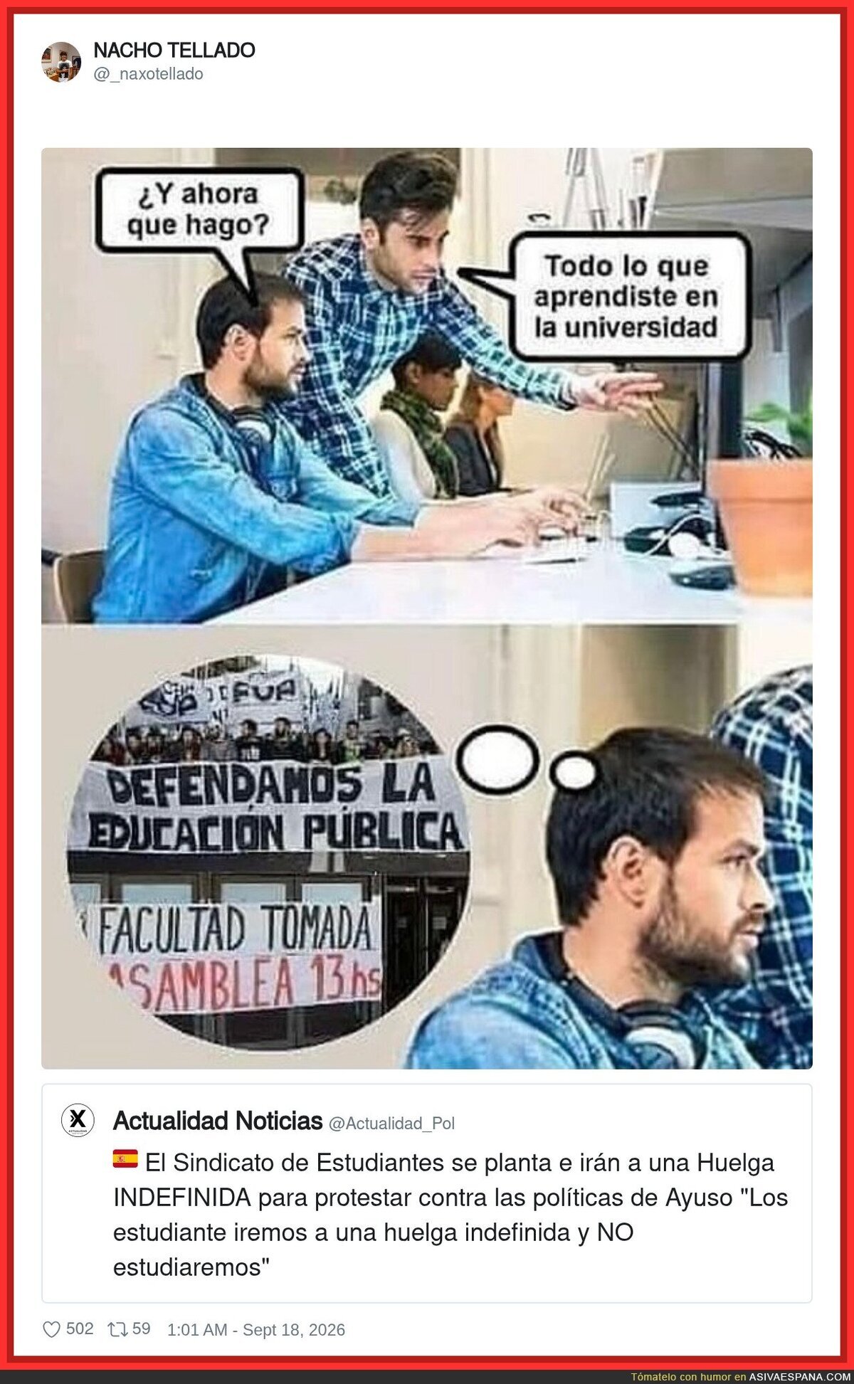 &iquest;Aprendiste algo &uacute;til en la uni aparte del bar y manis?