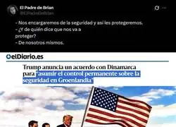 Trump salv&oacute; de la dictadura a Venezuela robandoles su petr&oacute;leo, ahora se asienta en Groenlandia para garantizar la seguridad (de que van a saquear sus recursos naturales)