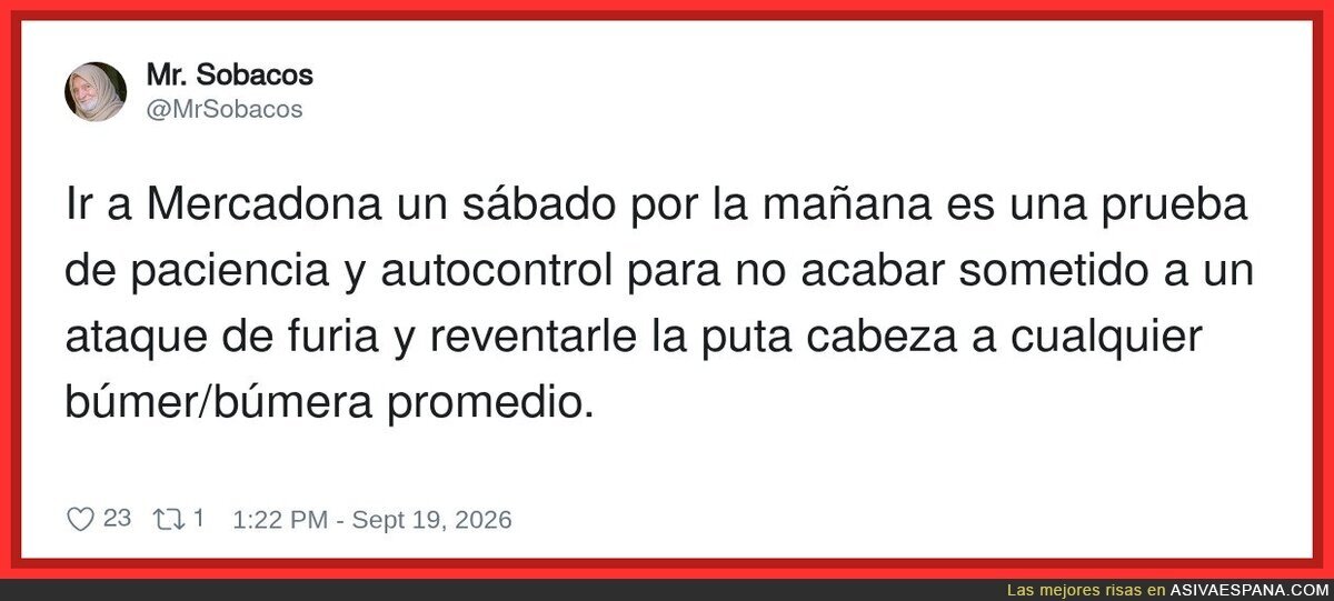 Ir a Mercadona un s&aacute;bado por la ma&ntilde;ana es literalmente entrenar para la guerra