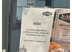 &iquest;Qu&eacute; os parece el precio por manchar el caf&eacute;?