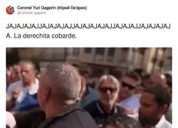 No ha sido susto. Ha sido una finta para luego engancharle en el bazo. De verdad. Abascal es el nuevo Cid Campeador