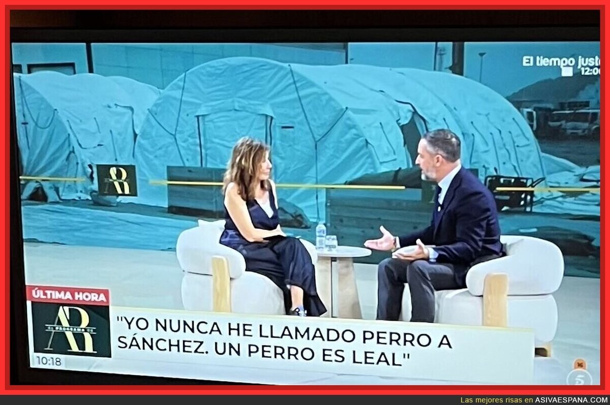 Santiago Abascal: &ldquo;Yo nunca he llamado perro a S&aacute;nchez, un perro es leal&rdquo;.