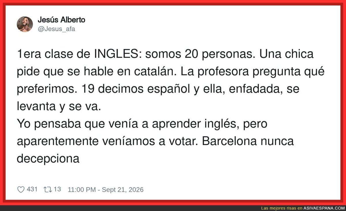 Cuando intentas aprender ingl&eacute;s pero terminas en una votaci&oacute;n independentista