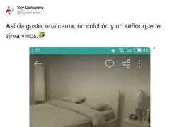 Por 320 euros te llevas la cama, el colch&oacute;n y el somelier