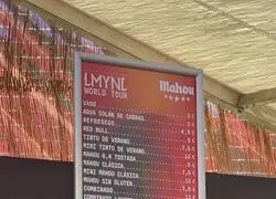 Los precios de bebidas para el evento de Shakira en Madrid
