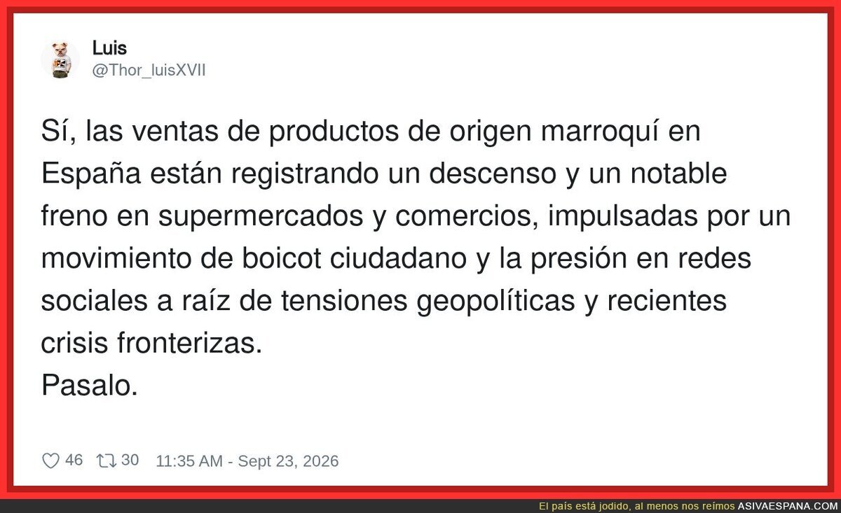Descenso de ventas de productos de origen marroqu&iacute; en Espa&ntilde;a