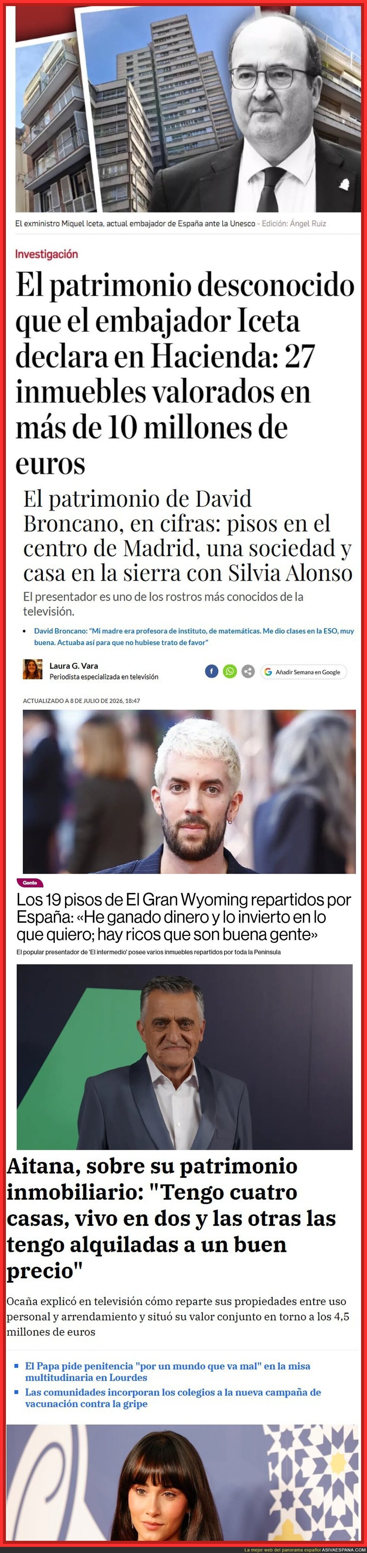 Aqu&iacute; todo hijo de vecino, por muy de izquierdas que se autoproclame, en cuanto junta varios ceros en su cuenta lo mete en el sector inmobiliario