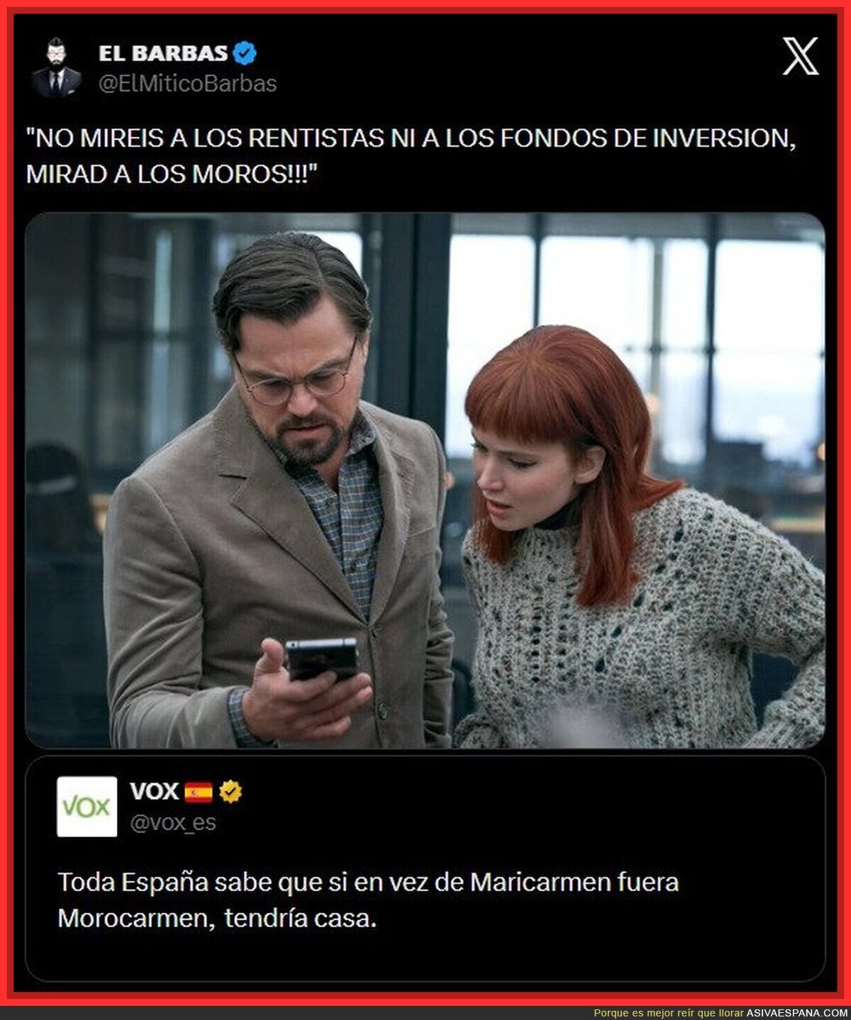La reacci&oacute;n de Vox al desahucio de Maricarmen: Moros