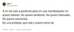 Protestas de verdad, no charangas