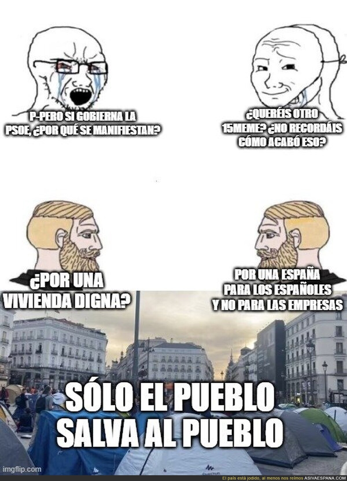 Si no cambias nada, nada cambiar&aacute;. Y los que no quieren cambiar nada tienen los huevos por corbata ahora mismo