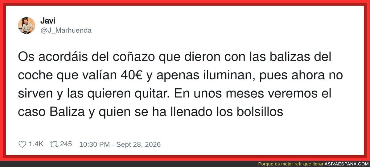 La trama de las balizas