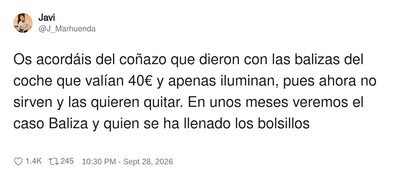 La trama de las balizas