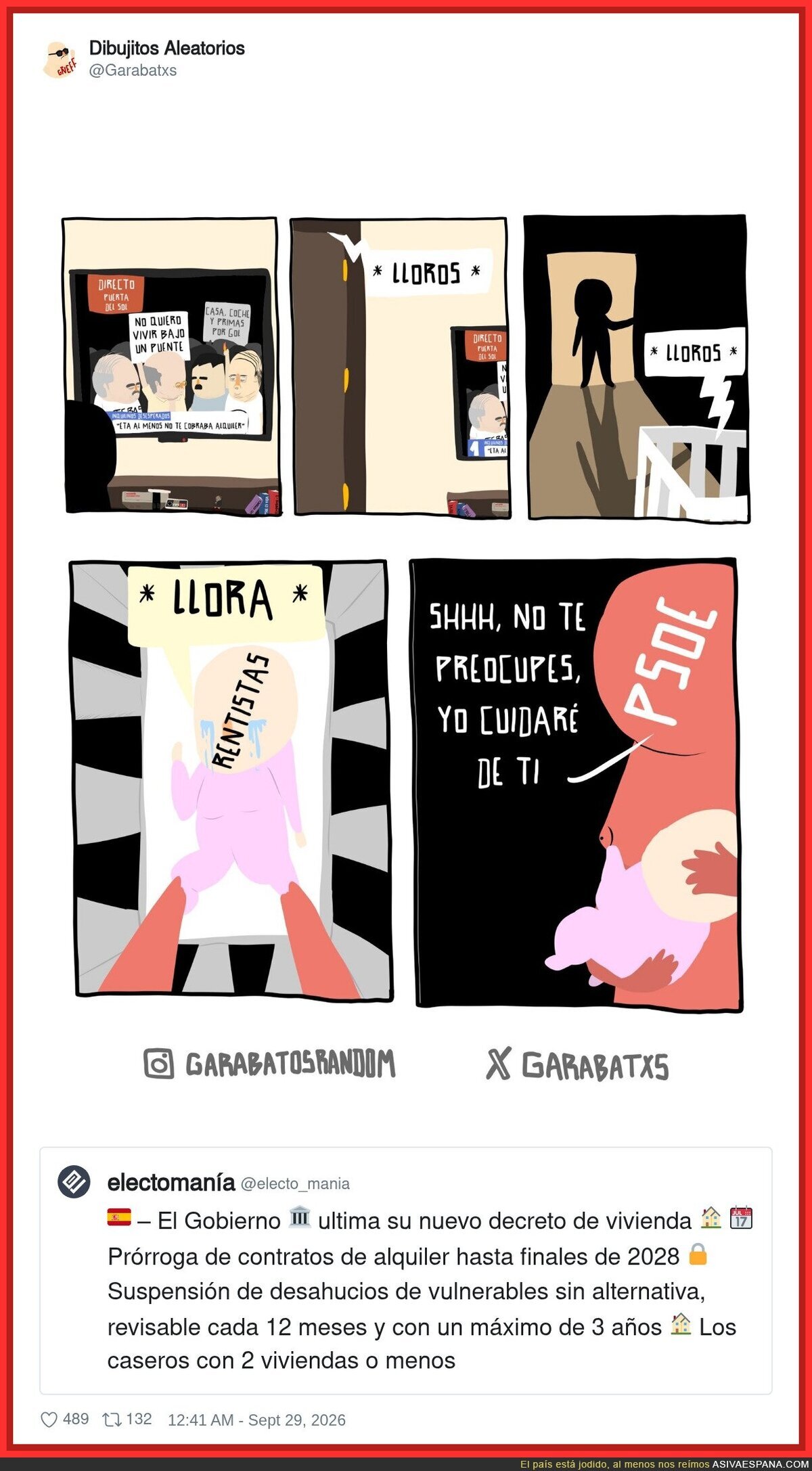 El Gobierno anunciando medidas de vivienda