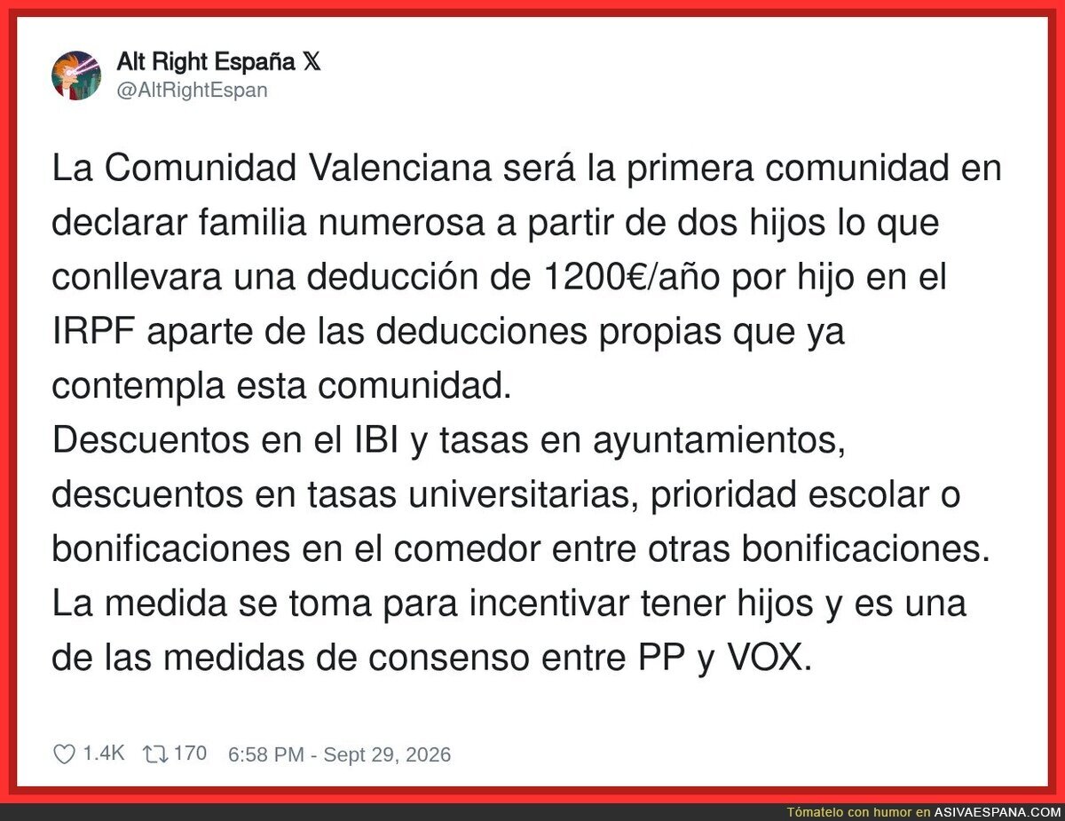 C&oacute;mo est&aacute; el pa&iacute;s que 2 ni&ntilde;os sea familia numerosa