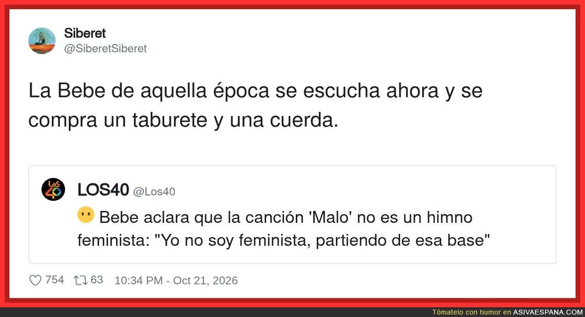 Bebe aclara que &laquo;Malo&raquo; no era un himno feminista y media Espa&ntilde;a tiene que reescribir su adolescencia