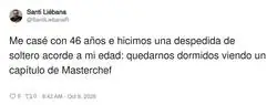 Despedida de soltero a los 46: el desmadre acab&oacute; en la segunda receta de Masterchef