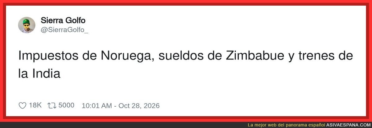 Receta del para&iacute;so nacional: lo peor de cada casa y la factura para todos