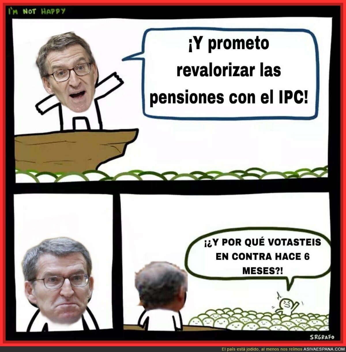 Feijóo promete revalorizar las pensiones con el IPC seis meses después de votar en contra: la memoria del votante, su mejor aliada