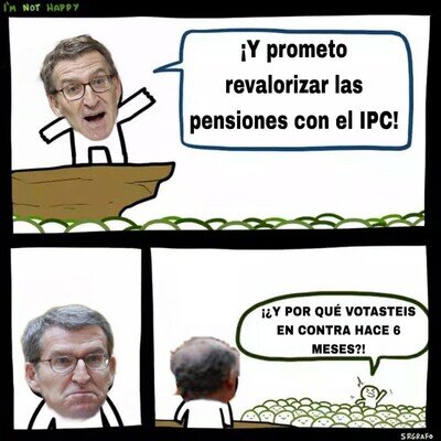 Feij&oacute;o promete revalorizar las pensiones con el IPC seis meses despu&eacute;s de votar en contra: la memoria del votante, su mejor aliada