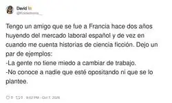 Ciencia ficci&oacute;n francesa: gente que cambia de trabajo sin haber opositado nunca