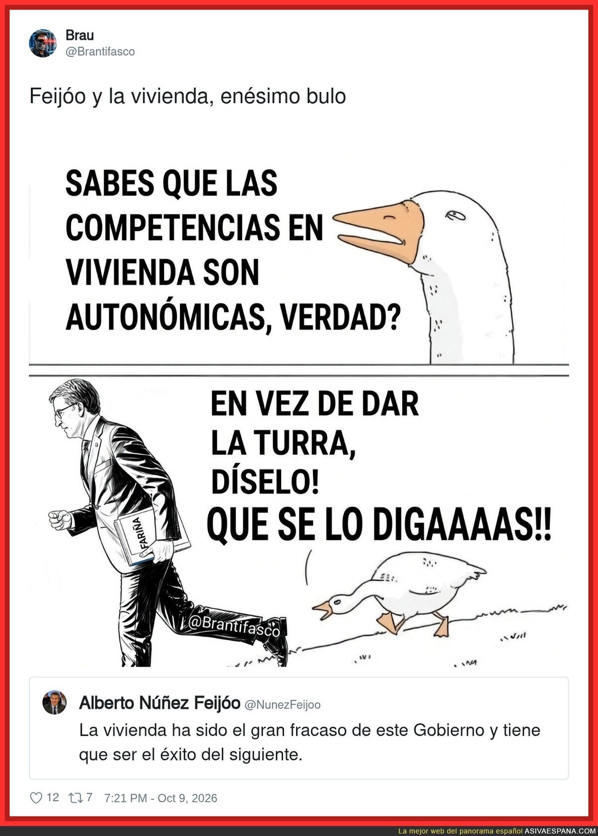 Feij&oacute;o promete arreglar la vivienda en toda Espa&ntilde;a: lleva a&ntilde;os gobernando las comunidades que tienen las competencias