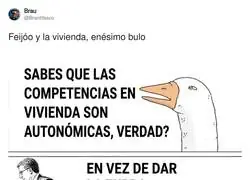 Feij&oacute;o promete arreglar la vivienda en toda Espa&ntilde;a: lleva a&ntilde;os gobernando las comunidades que tienen las competencias